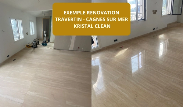 renovation travertin CAGNES SUR MER 1